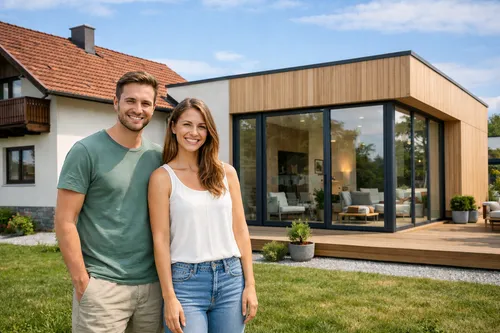 Zubau beim Elternhaus Jungfamilie